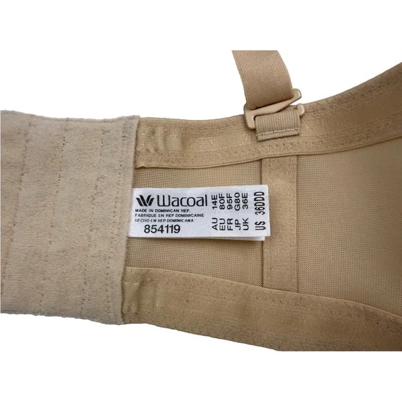 Wacoal Red Carpet Strapless bra 36DDD cafe - Picture 7 of 7